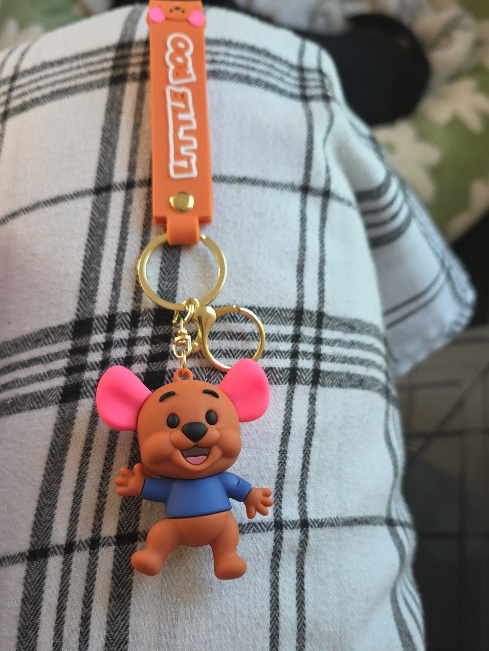 Orange Mouse Keychain Toy - Kids Accessory